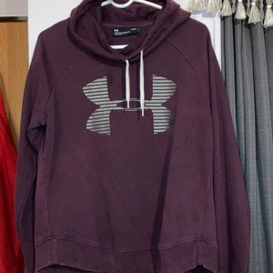 Under armor burgundy hoodie